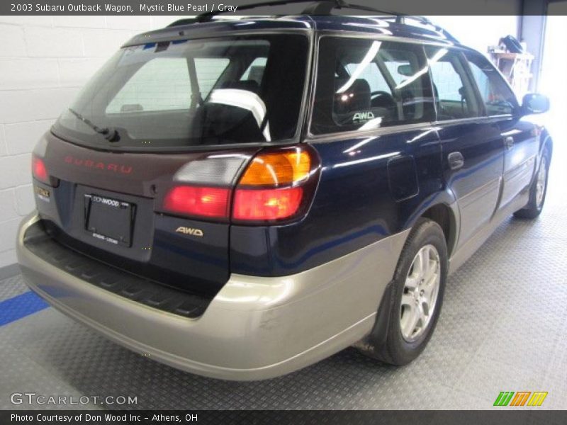 Mystic Blue Pearl / Gray 2003 Subaru Outback Wagon
