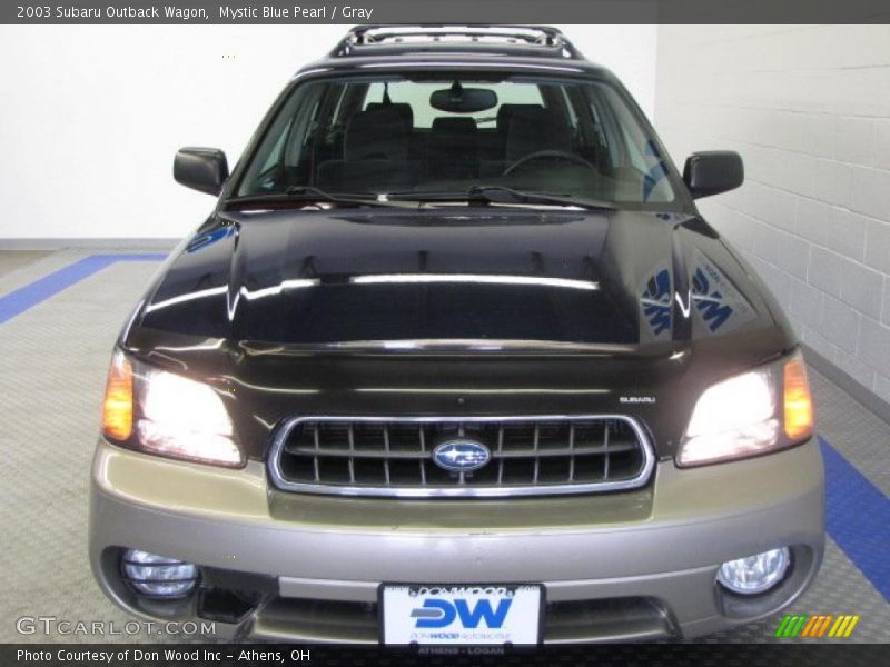 Mystic Blue Pearl / Gray 2003 Subaru Outback Wagon