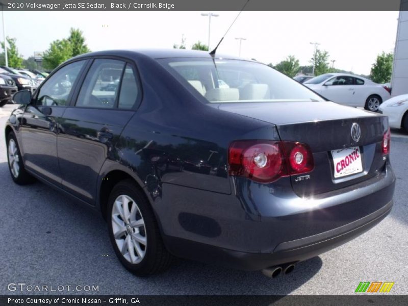 Black / Cornsilk Beige 2010 Volkswagen Jetta SE Sedan