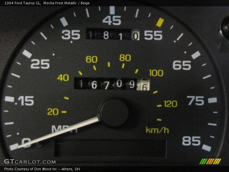 Mocha Frost Metallic / Beige 1994 Ford Taurus GL