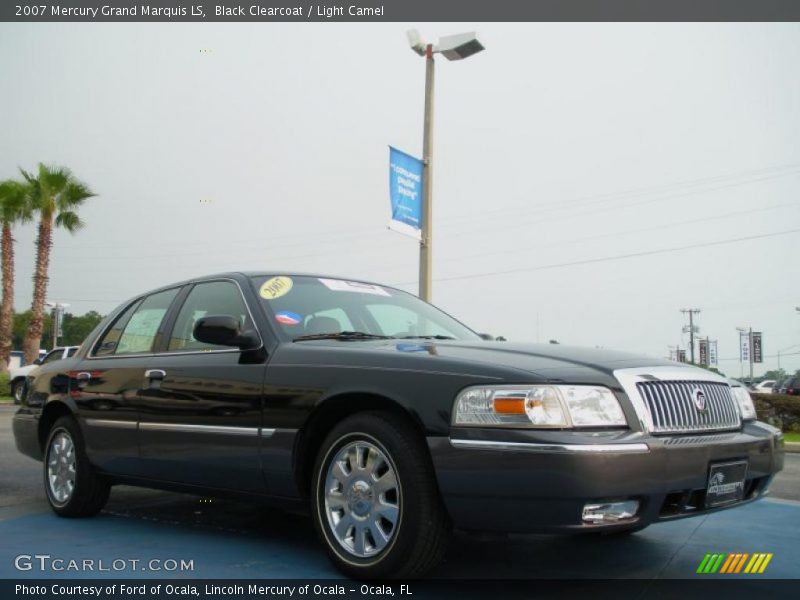 Black Clearcoat / Light Camel 2007 Mercury Grand Marquis LS