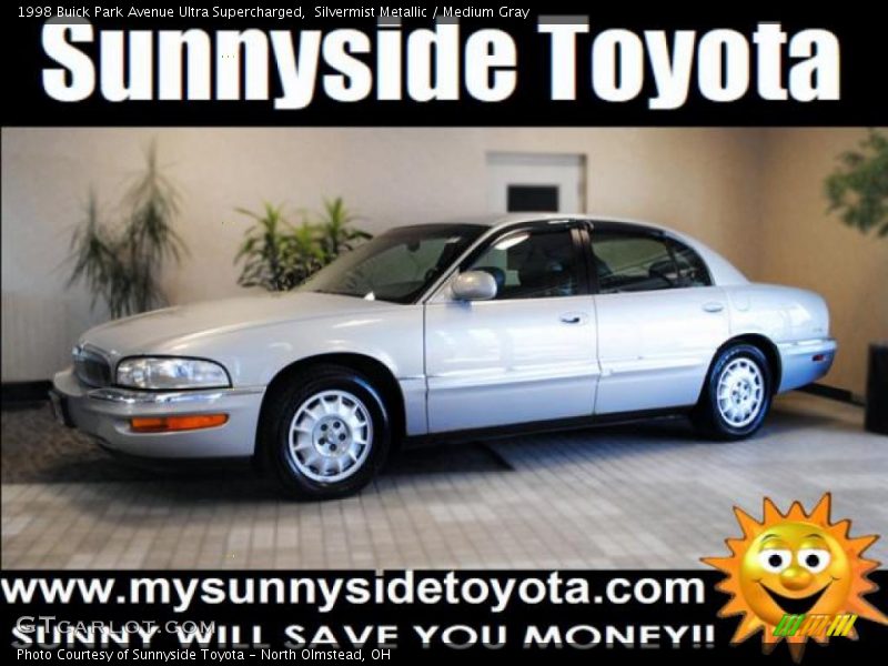 Silvermist Metallic / Medium Gray 1998 Buick Park Avenue Ultra Supercharged