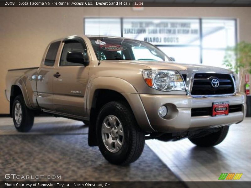 Desert Sand Mica / Taupe 2008 Toyota Tacoma V6 PreRunner Access Cab