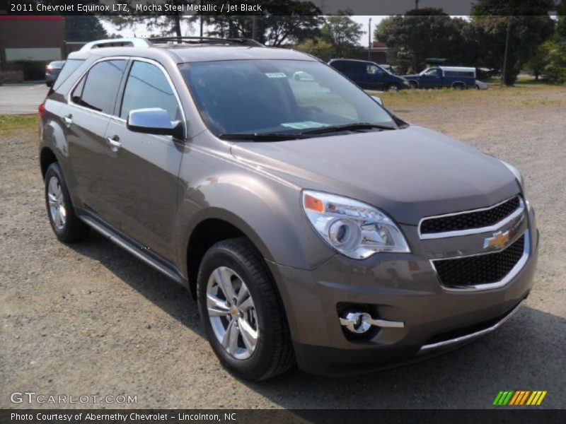 Mocha Steel Metallic / Jet Black 2011 Chevrolet Equinox LTZ