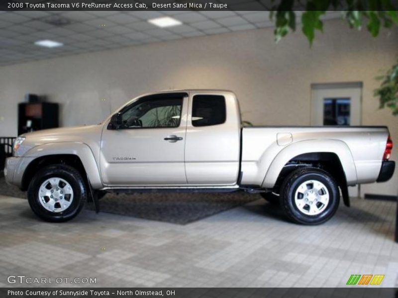 Desert Sand Mica / Taupe 2008 Toyota Tacoma V6 PreRunner Access Cab