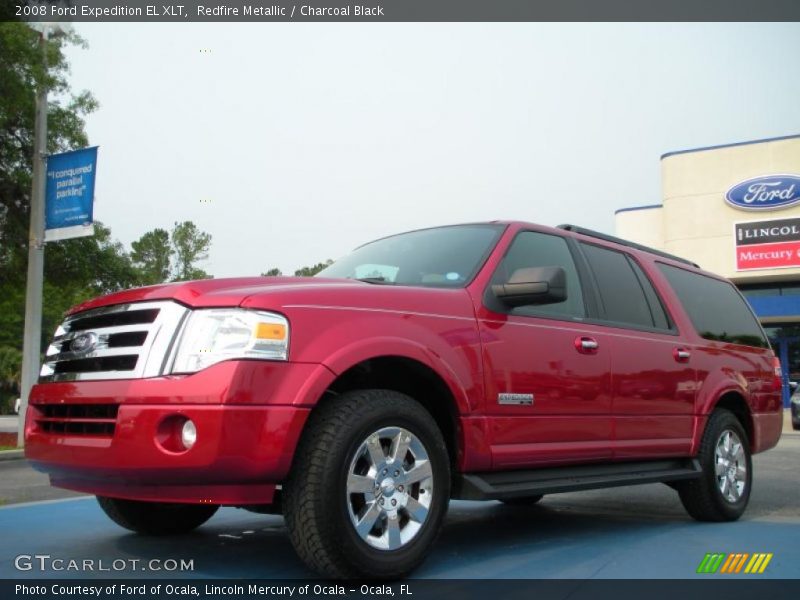 Redfire Metallic / Charcoal Black 2008 Ford Expedition EL XLT