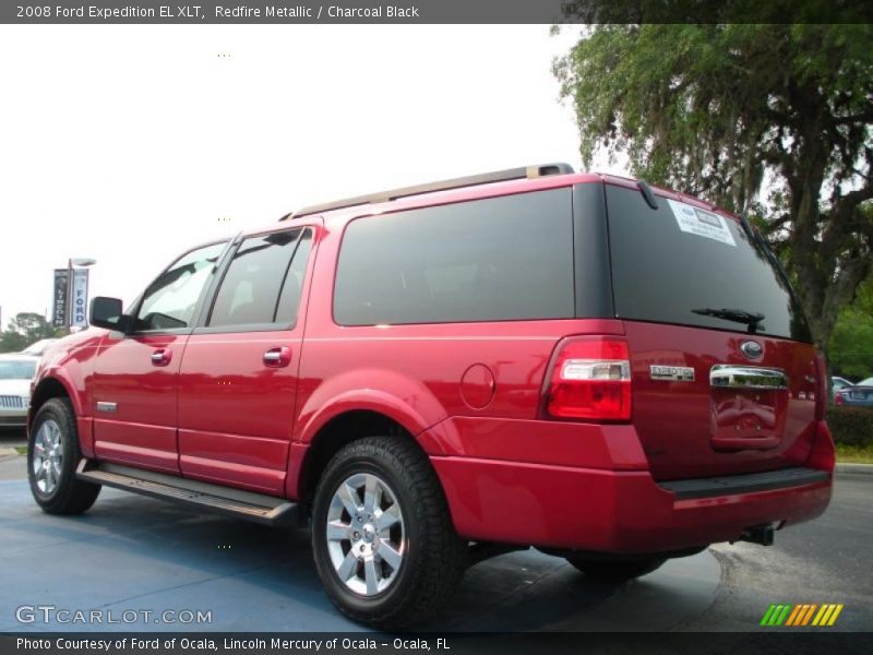 Redfire Metallic / Charcoal Black 2008 Ford Expedition EL XLT