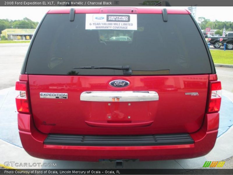 Redfire Metallic / Charcoal Black 2008 Ford Expedition EL XLT
