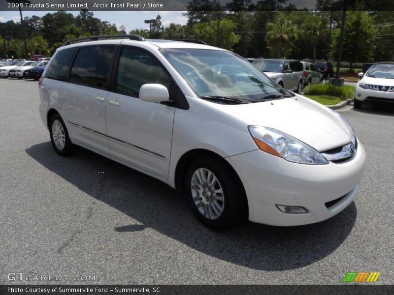 Arctic Frost Pearl / Stone 2008 Toyota Sienna Limited