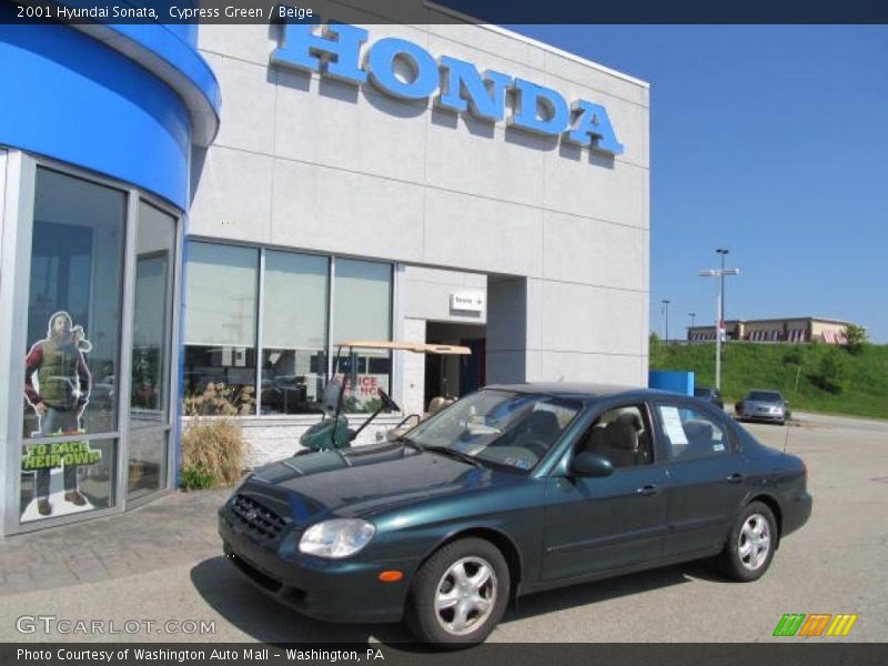 Cypress Green / Beige 2001 Hyundai Sonata