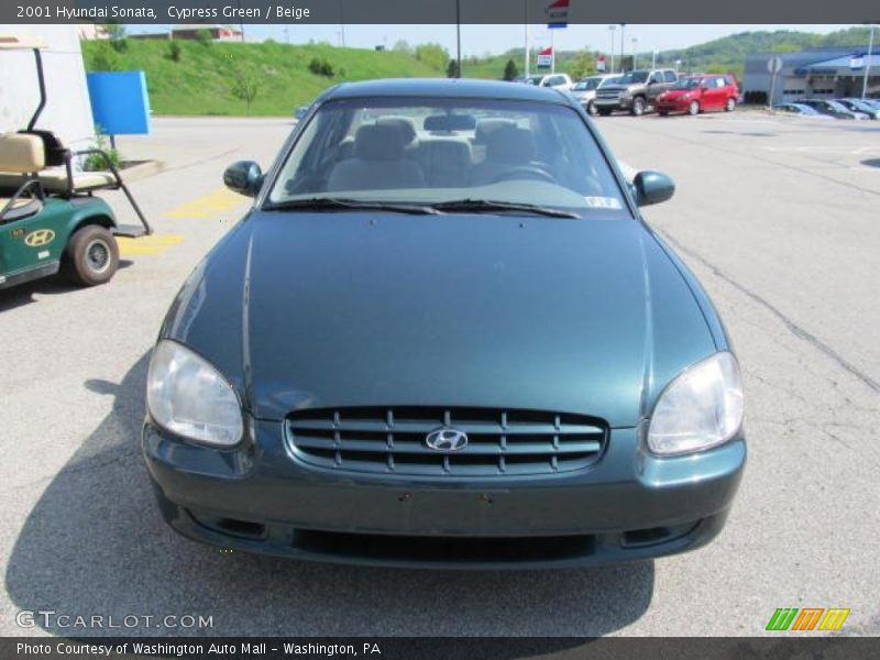 Cypress Green / Beige 2001 Hyundai Sonata