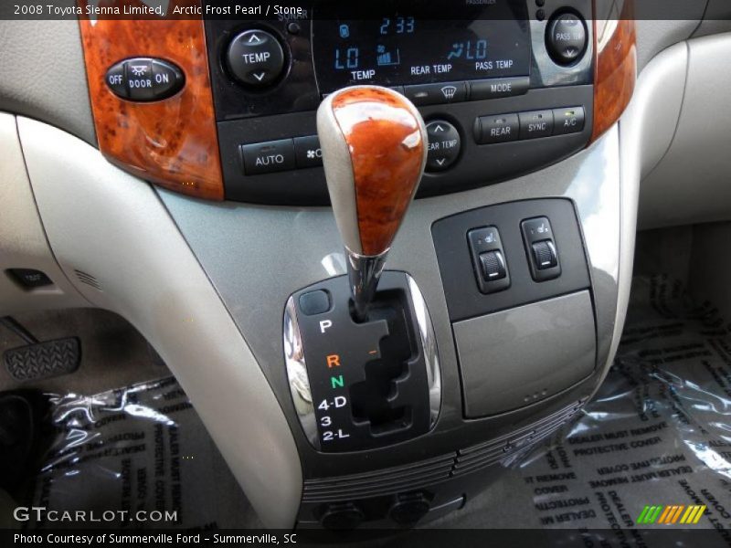 Arctic Frost Pearl / Stone 2008 Toyota Sienna Limited