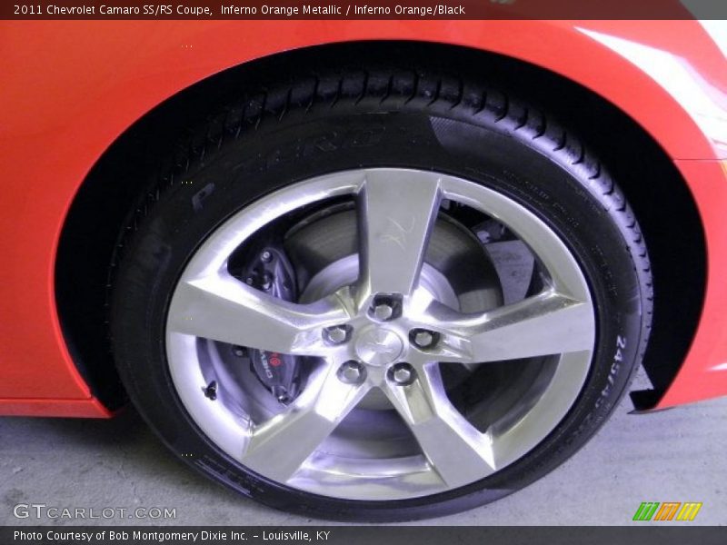 Inferno Orange Metallic / Inferno Orange/Black 2011 Chevrolet Camaro SS/RS Coupe
