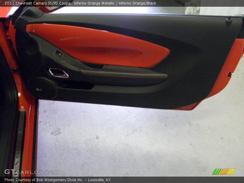 Inferno Orange Metallic / Inferno Orange/Black 2011 Chevrolet Camaro SS/RS Coupe