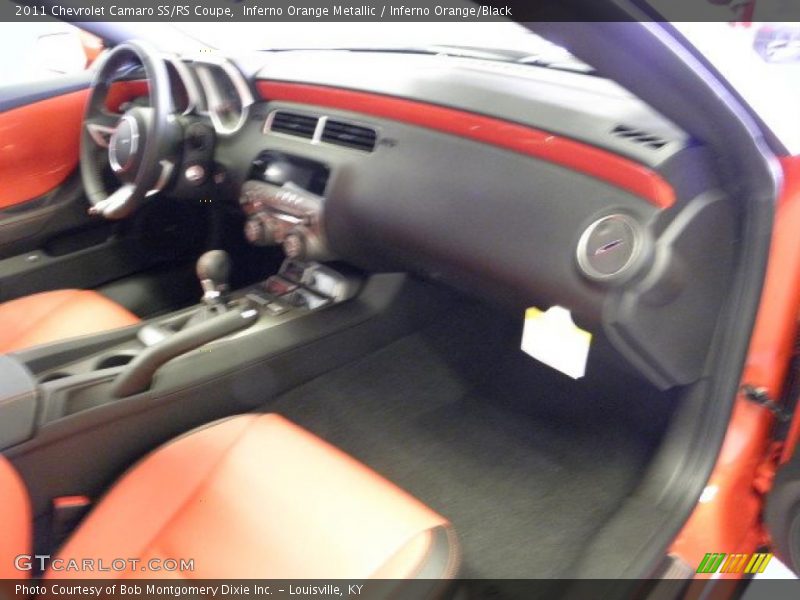 Inferno Orange Metallic / Inferno Orange/Black 2011 Chevrolet Camaro SS/RS Coupe
