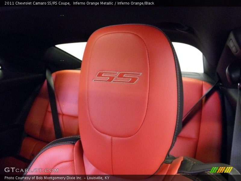 Inferno Orange Metallic / Inferno Orange/Black 2011 Chevrolet Camaro SS/RS Coupe