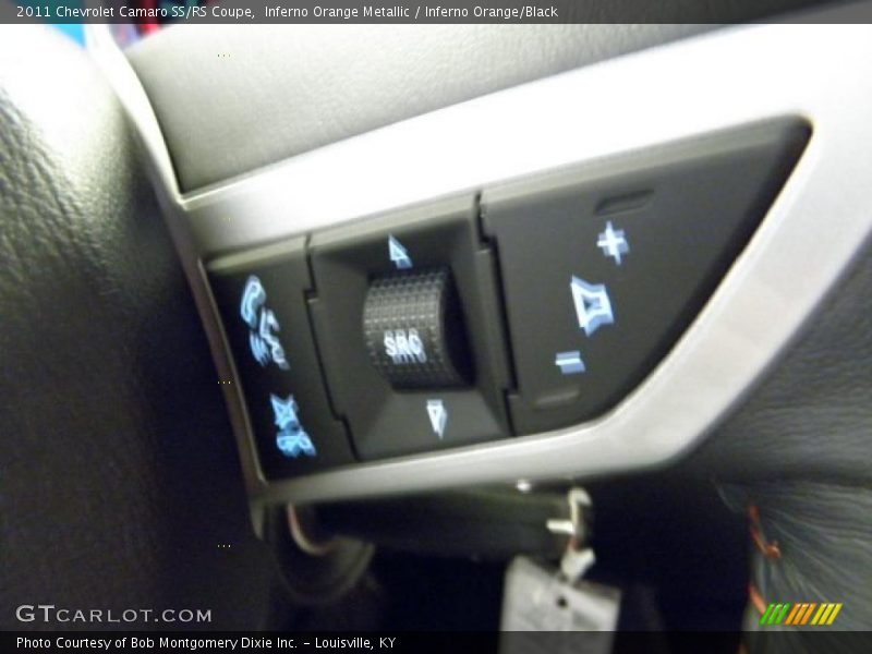Inferno Orange Metallic / Inferno Orange/Black 2011 Chevrolet Camaro SS/RS Coupe