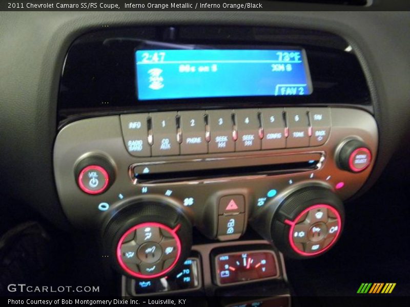 Inferno Orange Metallic / Inferno Orange/Black 2011 Chevrolet Camaro SS/RS Coupe