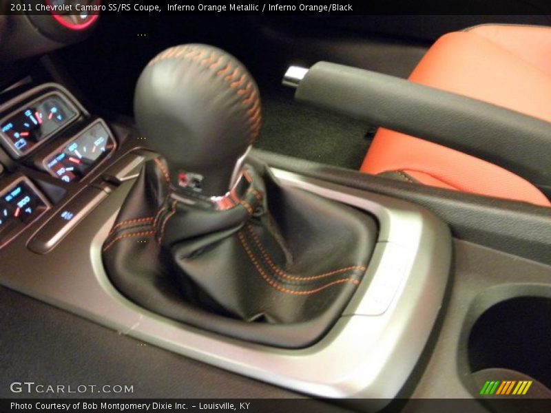Inferno Orange Metallic / Inferno Orange/Black 2011 Chevrolet Camaro SS/RS Coupe