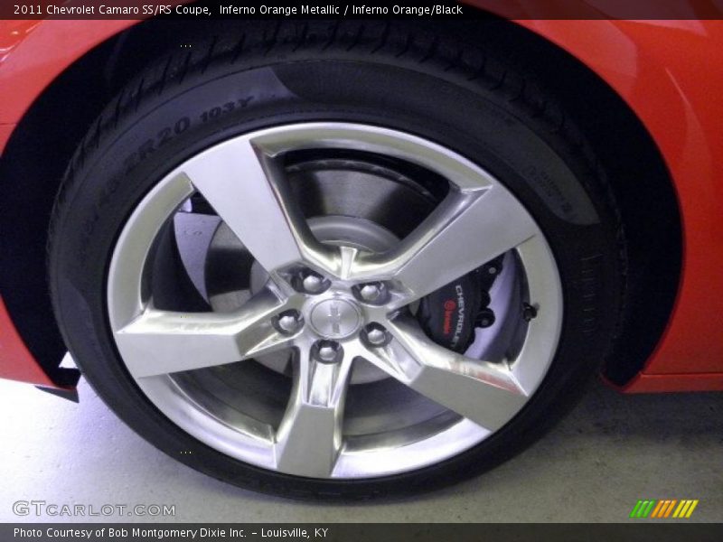 Inferno Orange Metallic / Inferno Orange/Black 2011 Chevrolet Camaro SS/RS Coupe