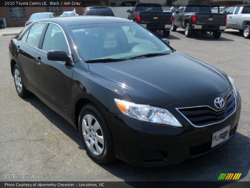 Black / Ash Gray 2010 Toyota Camry LE