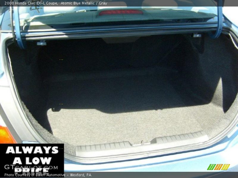 Atomic Blue Metallic / Gray 2008 Honda Civic EX-L Coupe