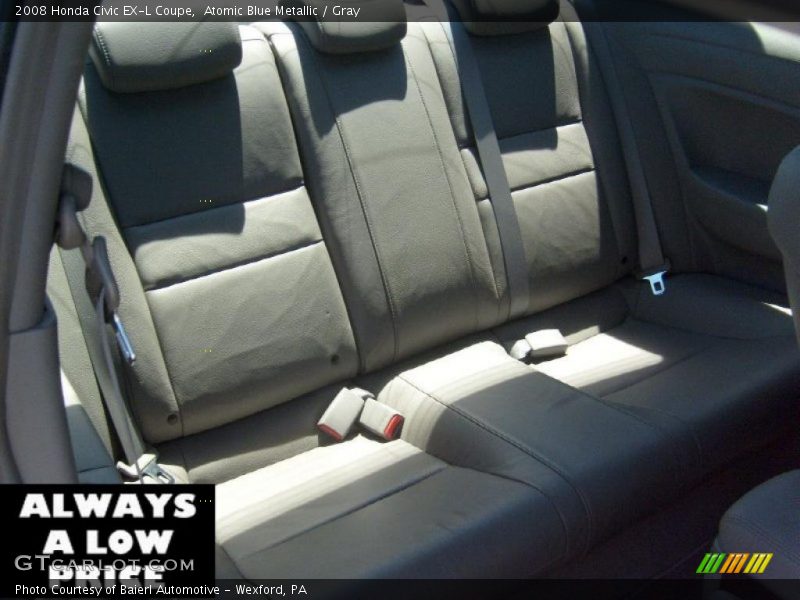 Atomic Blue Metallic / Gray 2008 Honda Civic EX-L Coupe