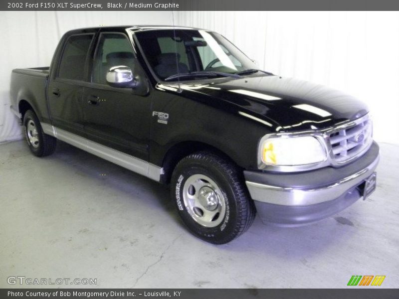 Black / Medium Graphite 2002 Ford F150 XLT SuperCrew