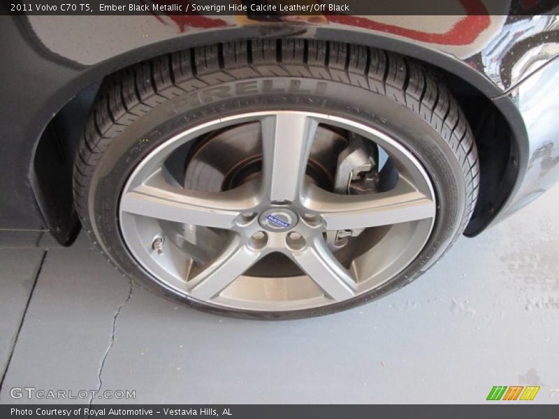 Ember Black Metallic / Soverign Hide Calcite Leather/Off Black 2011 Volvo C70 T5
