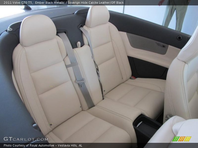 Ember Black Metallic / Soverign Hide Calcite Leather/Off Black 2011 Volvo C70 T5