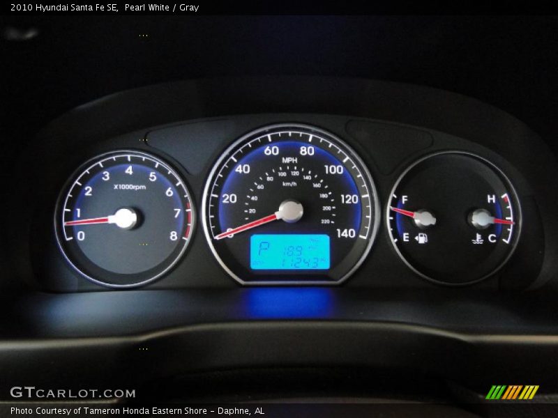  2010 Santa Fe SE SE Gauges