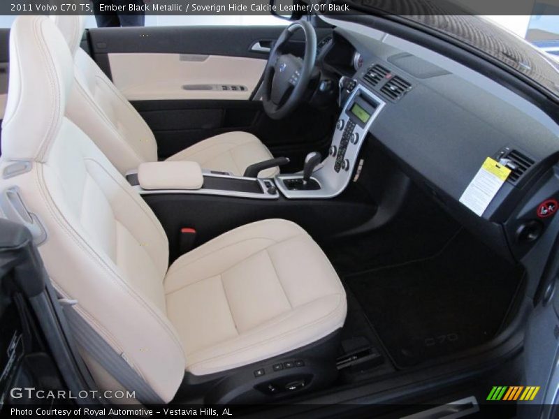 Ember Black Metallic / Soverign Hide Calcite Leather/Off Black 2011 Volvo C70 T5