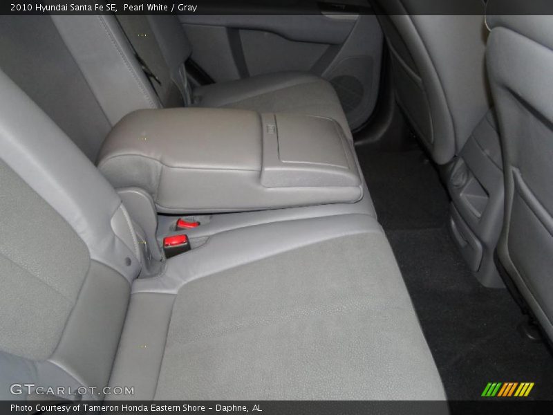 Pearl White / Gray 2010 Hyundai Santa Fe SE