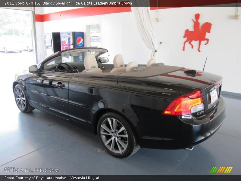 Black / Soverign Hide Calcite Leather/Umbra Brown 2011 Volvo C70 T5