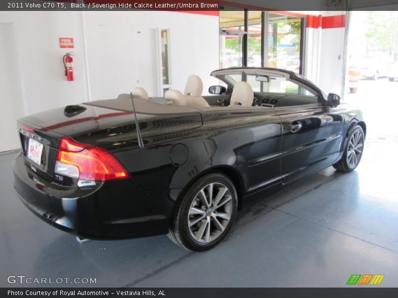 Black / Soverign Hide Calcite Leather/Umbra Brown 2011 Volvo C70 T5