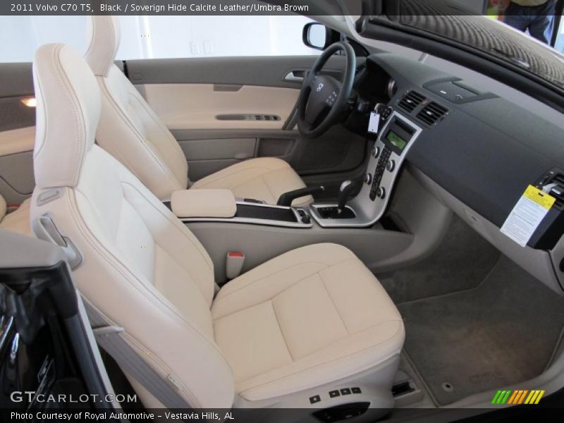 Black / Soverign Hide Calcite Leather/Umbra Brown 2011 Volvo C70 T5