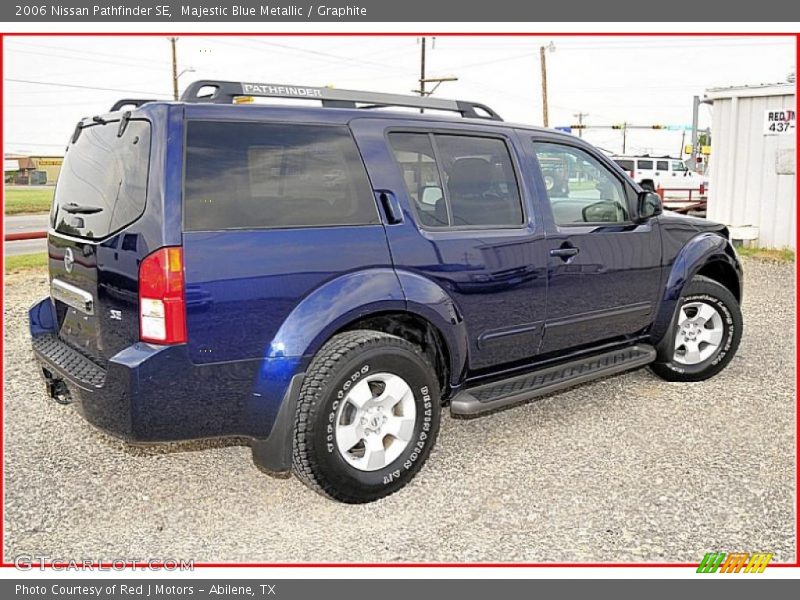 Majestic Blue Metallic / Graphite 2006 Nissan Pathfinder SE