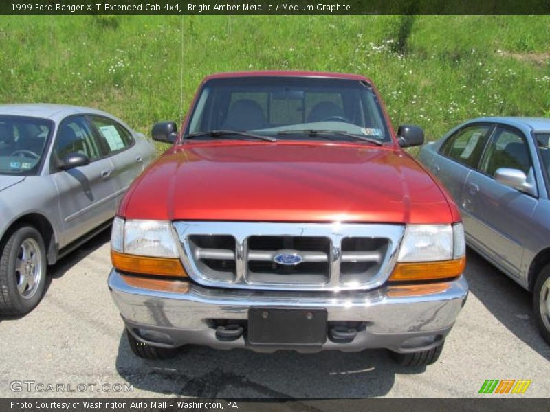 Bright Amber Metallic / Medium Graphite 1999 Ford Ranger XLT Extended Cab 4x4