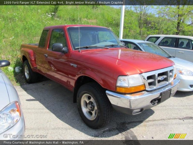 Bright Amber Metallic / Medium Graphite 1999 Ford Ranger XLT Extended Cab 4x4