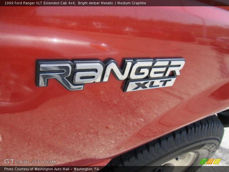 Bright Amber Metallic / Medium Graphite 1999 Ford Ranger XLT Extended Cab 4x4
