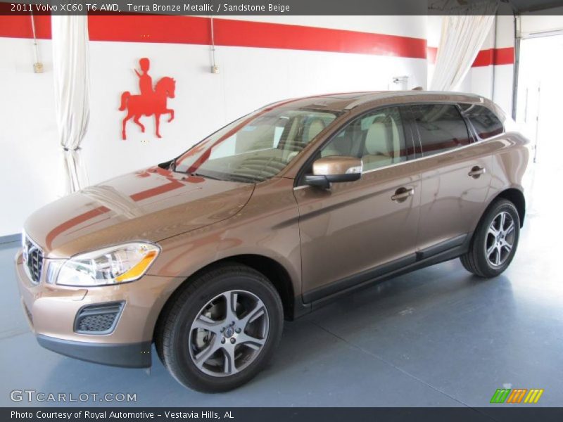 Terra Bronze Metallic / Sandstone Beige 2011 Volvo XC60 T6 AWD