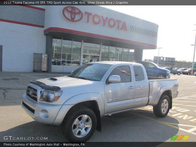 Silver Streak Mica / Graphite 2010 Toyota Tacoma V6 SR5 TRD Sport Access Cab 4x4