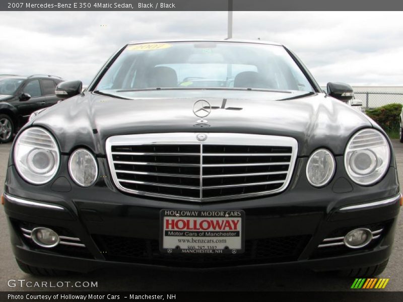 Black / Black 2007 Mercedes-Benz E 350 4Matic Sedan