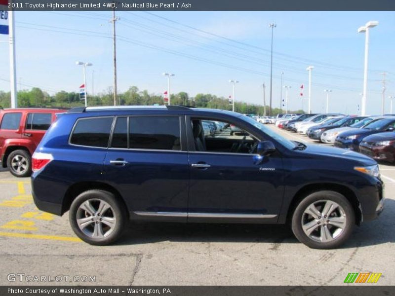 Nautical Blue Pearl / Ash 2011 Toyota Highlander Limited 4WD