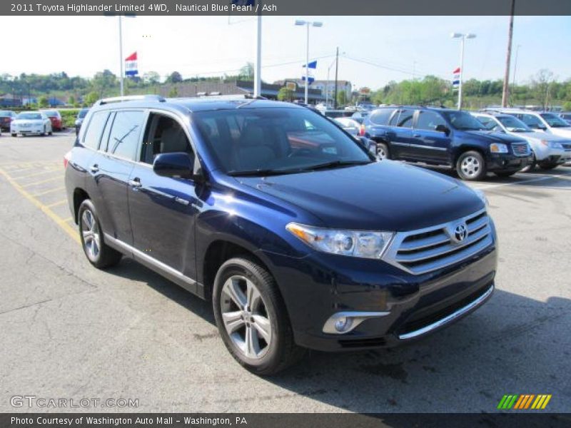 Nautical Blue Pearl / Ash 2011 Toyota Highlander Limited 4WD