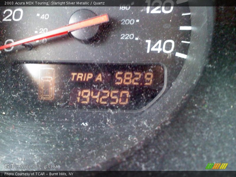 Starlight Silver Metallic / Quartz 2003 Acura MDX Touring