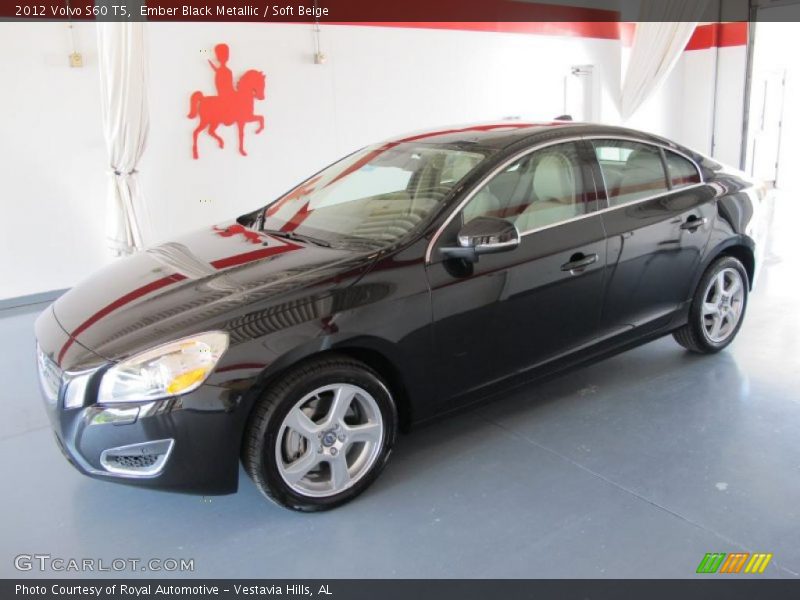 Ember Black Metallic / Soft Beige 2012 Volvo S60 T5