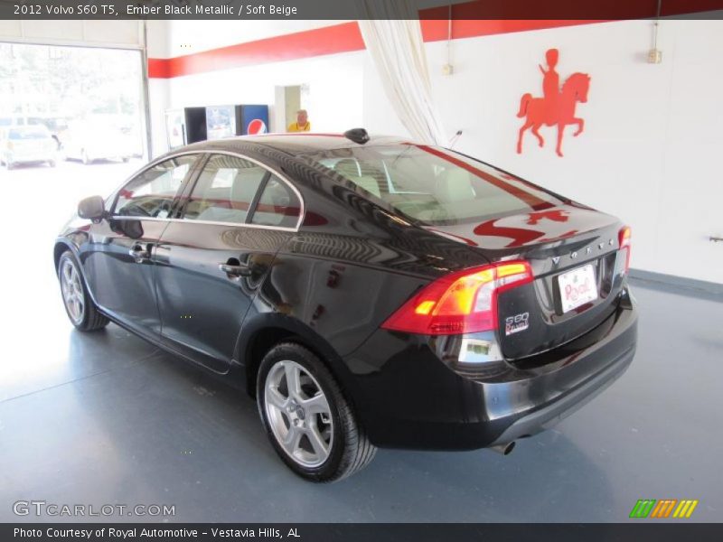Ember Black Metallic / Soft Beige 2012 Volvo S60 T5