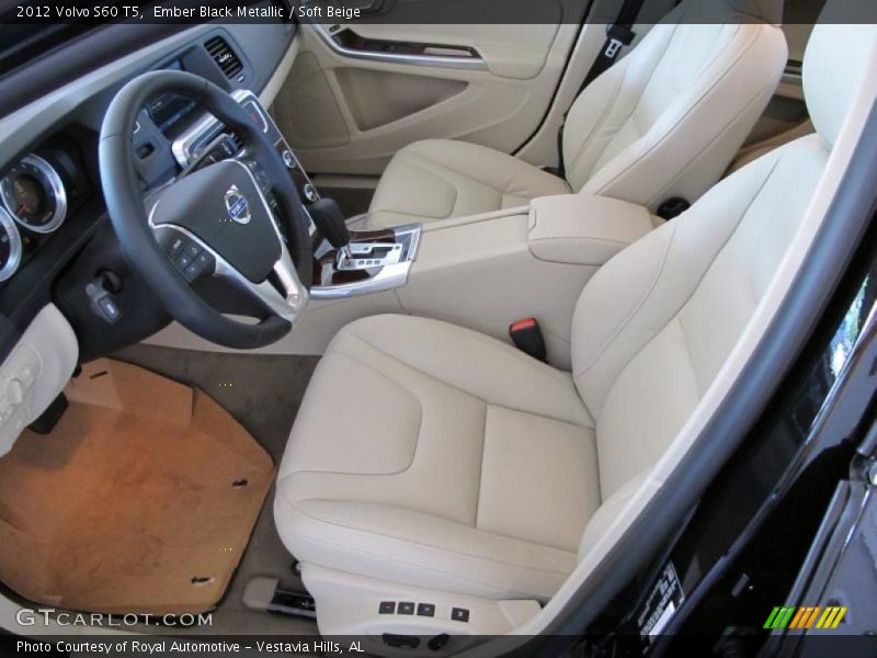 Ember Black Metallic / Soft Beige 2012 Volvo S60 T5