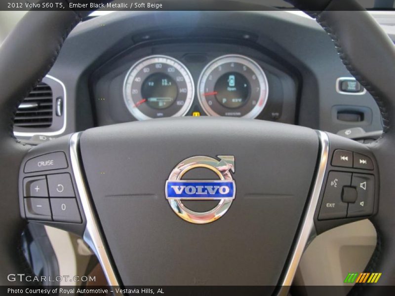 Ember Black Metallic / Soft Beige 2012 Volvo S60 T5